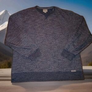 VTG Weatherproof Men's Heathered Navy Crewneck Sweater Men's Large